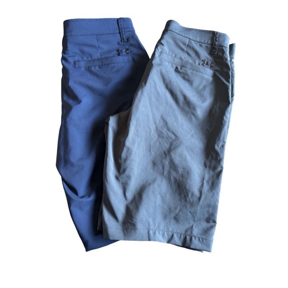 Adidas Under Armour Gray Blue Golf Stretch Casual Shorts Men’s Size 30 Lot Of 2